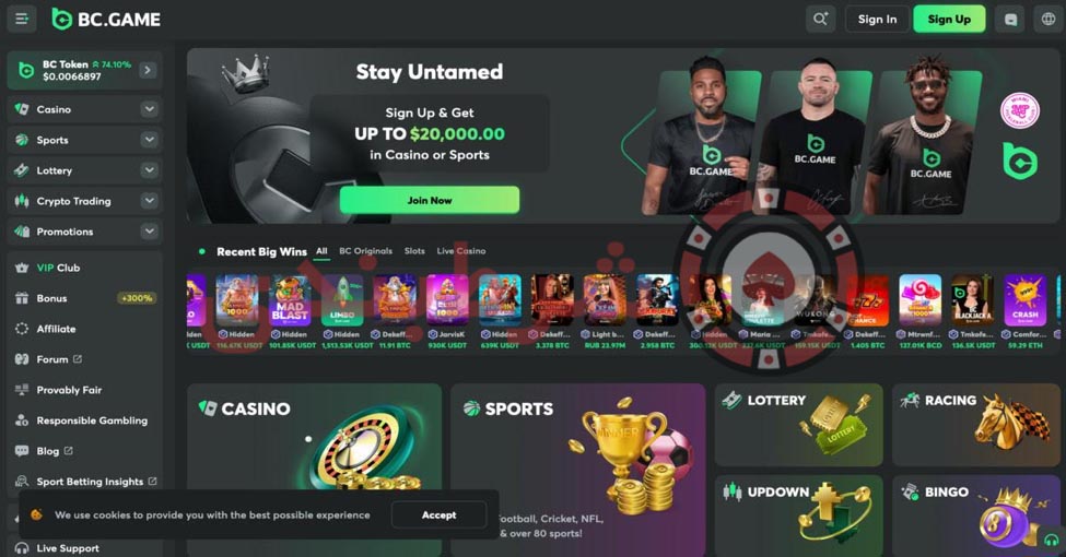 bc game سایت شرط بندی و کازینو آنلاین
