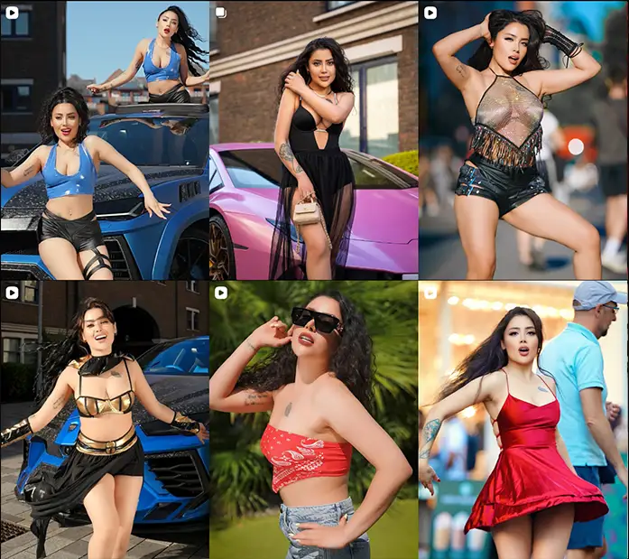 نازنین همدانی پور رقص در پیج اینستاگرام